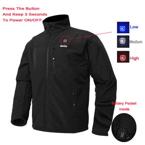 Smarkey Heated Jacket for Men with 1pc 5200mAh Battery and Charger