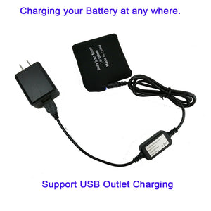 Smarkey 8.4v Heated Jacket Battery Adapter Charger USB Cable (4.0mm Connector)