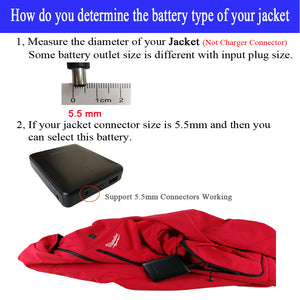 Smarkey 12v Heated Jacket Battery and Charger for Milwaukee, Dewalt, Snap-on, Metabo, Revean, Craftsman, AEG, Royobi, Makita Replacement