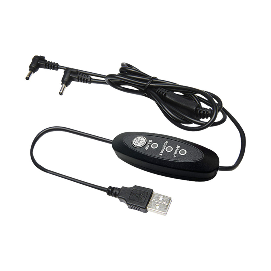 USB-DC 3 level control cable for cooling fan jacket